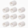 FangKingNo 10pcs 1" White PVC Pipe Coupling Adapter Pipe Fittings