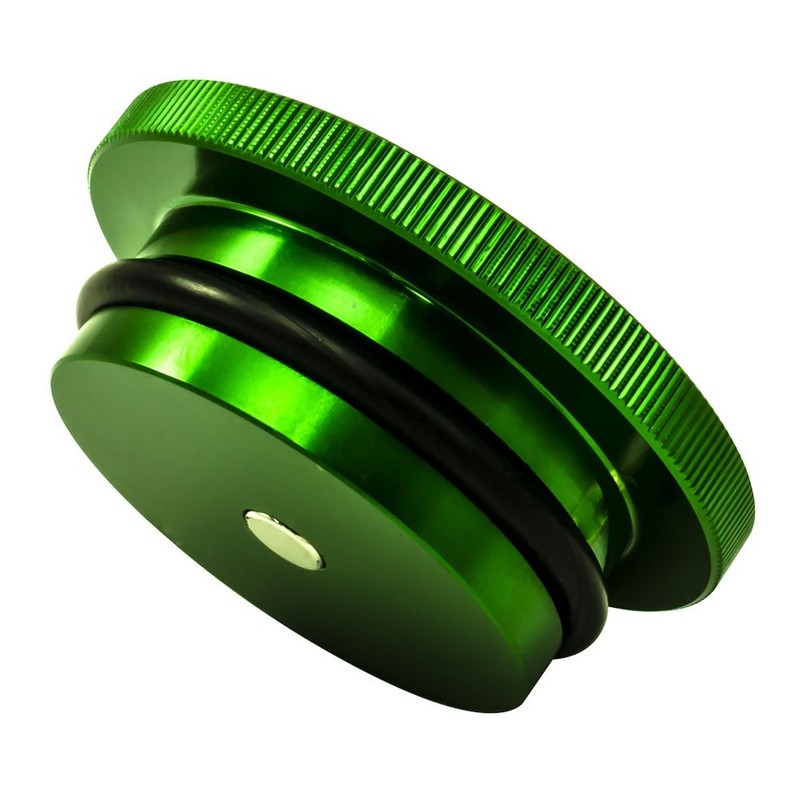 2013-2017 VMS Racing Mmagnetic Fuel Cap in Green Anodized Billet