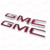 GMC NEW RED Front & Rear Emblem kit For 2019