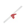 18 Inch Woodworking Edge Ruler with Fixator Serrated Design Angle