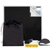 Portable Blackout Curtains, 35" x 72" Blackout Window Cover, Temporary