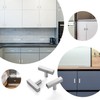 Ravinte 1 Pack Brushed Nickel T Bar Square Cabinet Knobs