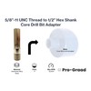 Pro-Graad Core Drill Bit Adapter 5/8"-11 Thread to 1/2" Hex