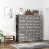 ROJASOP Portable 8-Tier Shoe Cabinet - 48-Pair Shoe Organizer with