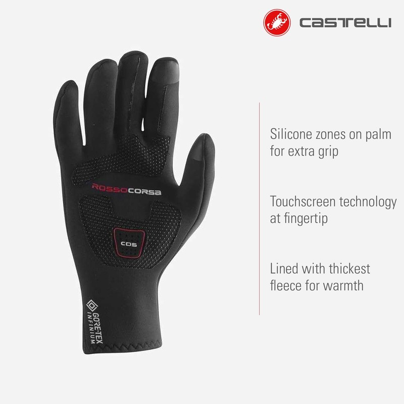 CASTELLI 4522570-010 PERFETTO MAX GLOVE Cycling gloves Men's BLACK Size