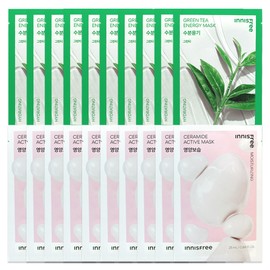 (10 sheets)Innisfree Active Mask Ceramide (Nutritious Moisturizing)+ / (10매)이니스프리 액티브 마스크 세라마이드 (영양보습)+