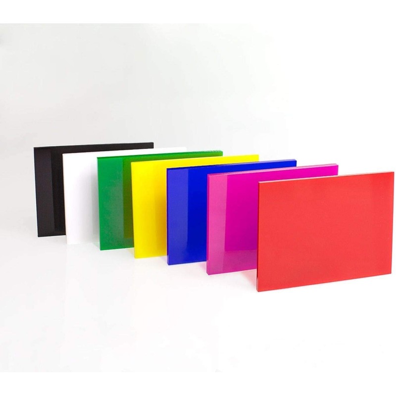 Premium 1/8 th Inch Thick Acrylic Plexiglass Sheet (White, 8"