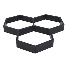 SUPVOX 1pc DIY Paving Mold Plastic Floor Walk Maker Mold Concrete Molds Stepping Stone Mold Garden Paving Mold Cement Mold Paver Grids Stepping Stone Mould Hexagon Template