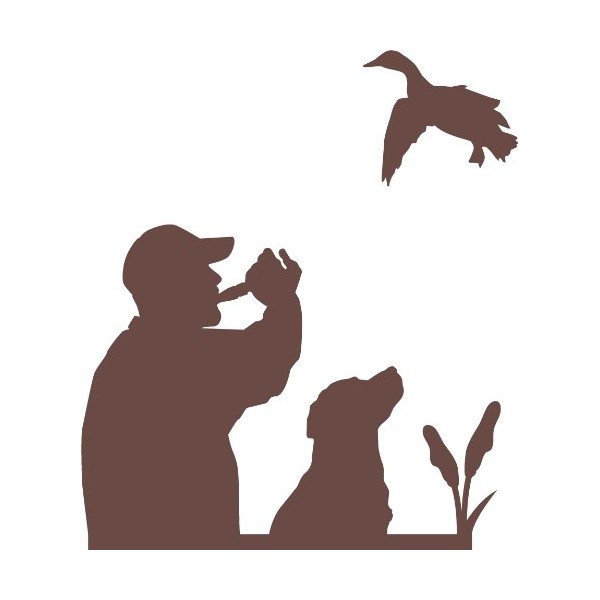 Express Yourself Products Duck Call Wall Decal (Brown - Facing