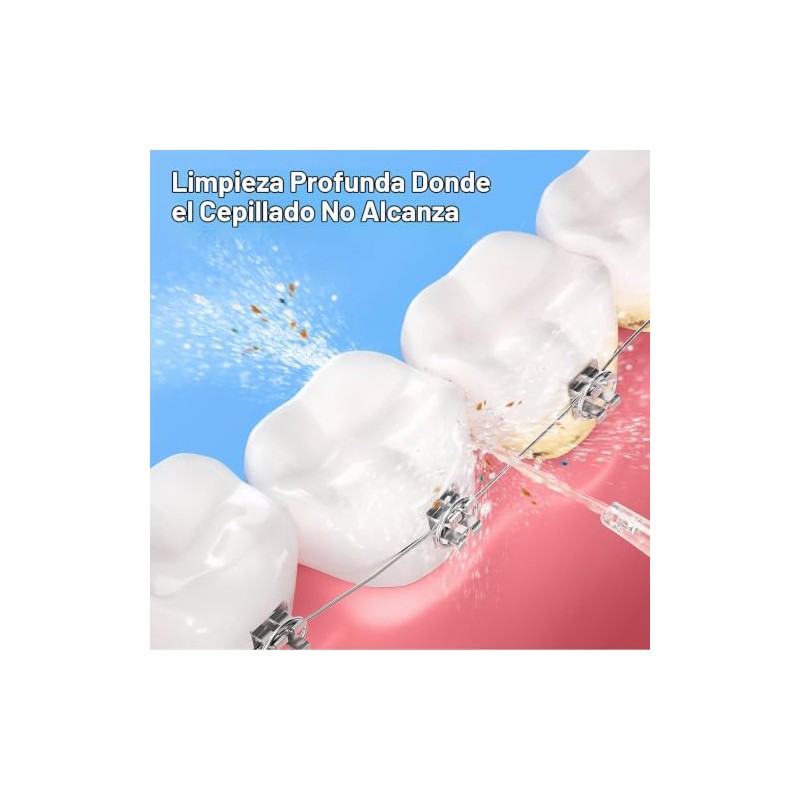 Bitvae Irrigador Bucal Inalámbrico, púas de limpieza de dientes de