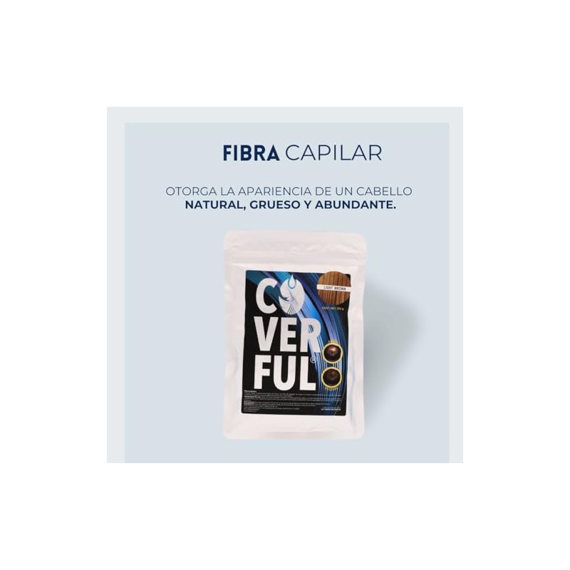 Fibra Capilar Coverful Premium 100 Gramos Para Cubrir Calvicie, Canas