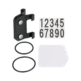 chiwanji Number Plate and Holder with Bands Fixed Parts Seatpost PP Triathlon Race Accessories Rear Bike, Non Round Tube