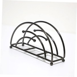 NOLITOY Iron Art Napkin Holder Hollow Semicircle Design Stylish Tabletop Napkin Rack for Home Decor Living Room Bedroom Dining Area