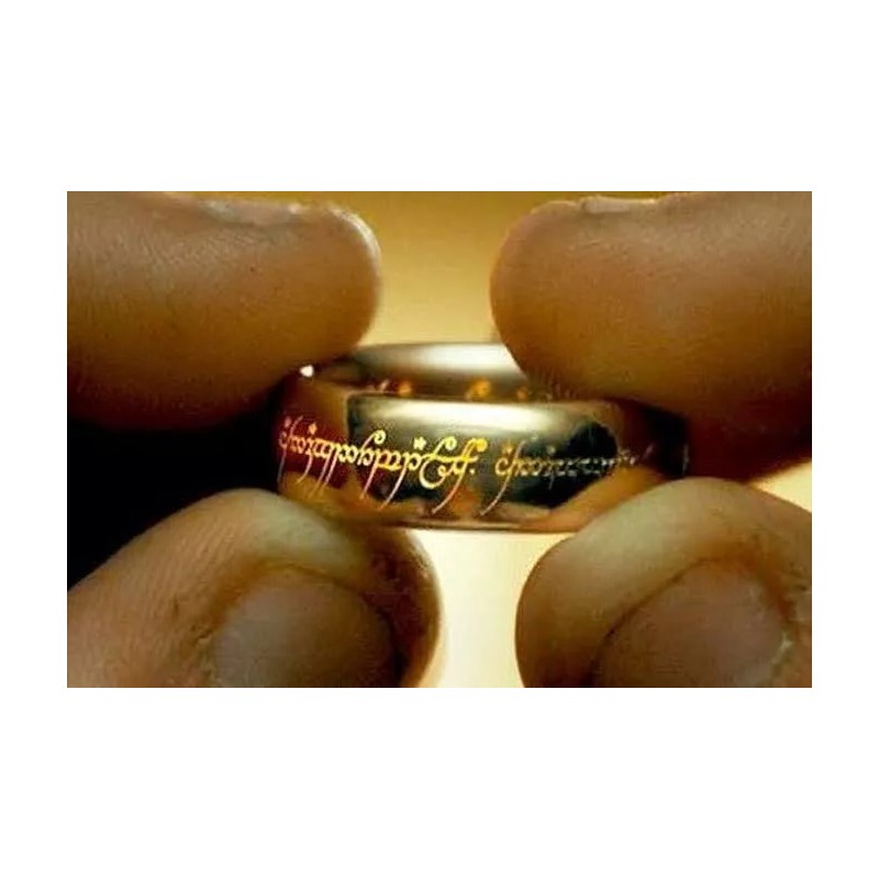 Dtup Anillo Único Tolkien Brilla En La Oscuridad C/cadena Hobbitt