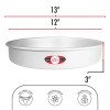 Fat Daddio's 12x3 Inch Silver Baking Pan for Layered Cakes