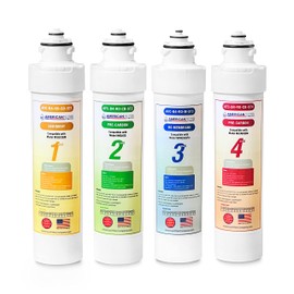 AFC Brand Model # AFC-B4-RO-CMBPK 4-Stage Reverse Osmosis Water Filters Replacement Kit, Compatible with Brio MISEDQ5M, MI4PKRO, MIGACQ- Made in USA 4Pk - AFC-B4-RO-CMBPK-
