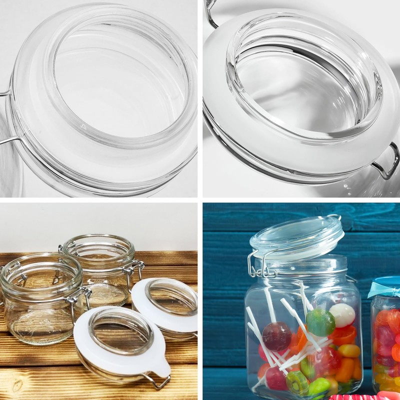 13 Glass Rubber Rings for Preserving Jar Lids, Preserving Jars