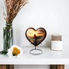 YATHABHISA Red Cardinal Heart Shaped Urn Keepsake, Mini Urns for