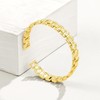 KELORIS PATH Gold Cuff Bracelets for Women, 14k Gold Plated