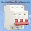 3P Miniature Circuit Breaker DIN Rail Mounted Short Circuit Protection