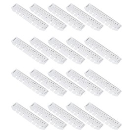YOKIVE 20 Pcs Plastic Bookmark Ruler,Office Book Mark Page Marker Measuring Tool, Great for 6-Hole Notebook Filler(Clear, 18x4cm)