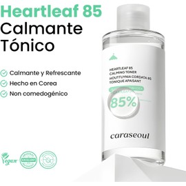 Caraseoul Heartleaf 85 Tónico Facial Calmante e Hidratante 85% Extracto de Houttuynia Cordata de Jeju,pH Balanceado,para Piel Sensible,Control de Sebo,Vegano(200 ml / 6.76 fl. oz.)