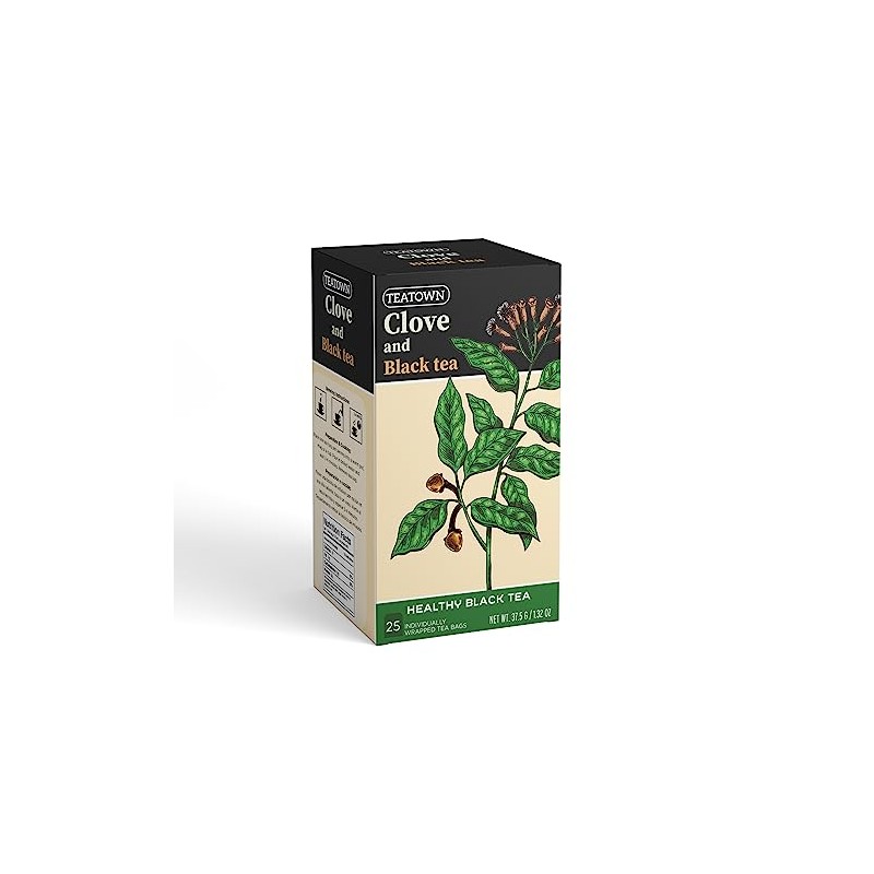 Premium Single Origin Clove Black Ceylon Tea Bags 25 Count