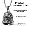 Jvuouxy Guardian Angel Motorcycle Bell Lucky Bells Drive Safe Pendant