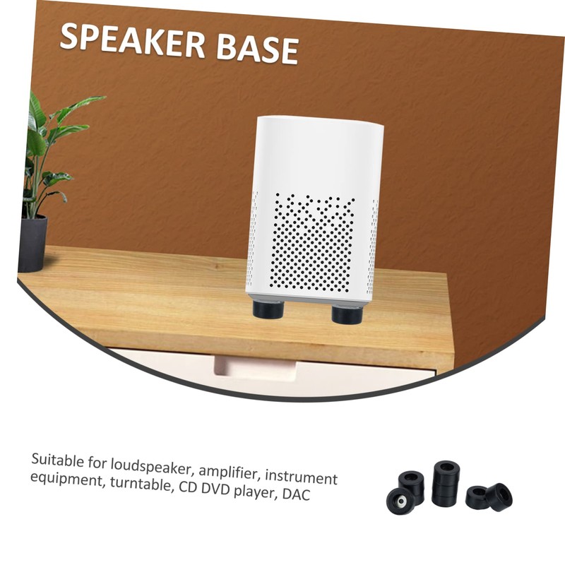 KONTONTY 8pcs Speaker Spike Pad Kit Sound Deadening Mat for