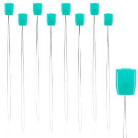 8 PCS Long Needle Threaders for Punch Needles, 7.87 Inch Long Embroidery Floss Punch Needle Threader, Needle Threader Tool Stitching Craft Tool for Punch Needles Cross Stitchs DIY Sewing Craft Works