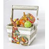 VBS Basket with Handle, Raw Wood, Approx. 11 x 11