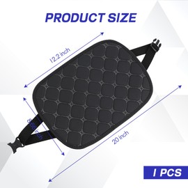 Hovom Car Headrest Cover, Soft Breathable Leather Front Seat Head Rest Cover for Cars, Waterproof Automotive Headrest Protector, Universal Interior Car Accessories Decoration (Black+Gray)