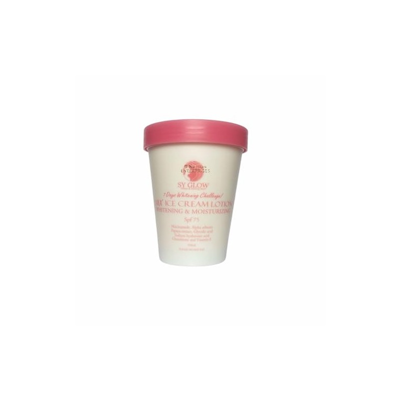 SY Glow Ice Cream Lotion, Whitening & Moisturising, SPF 75,