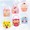 Kisangel 6 Set DIY Nonwovens Handbag Craft Kit for Preschool