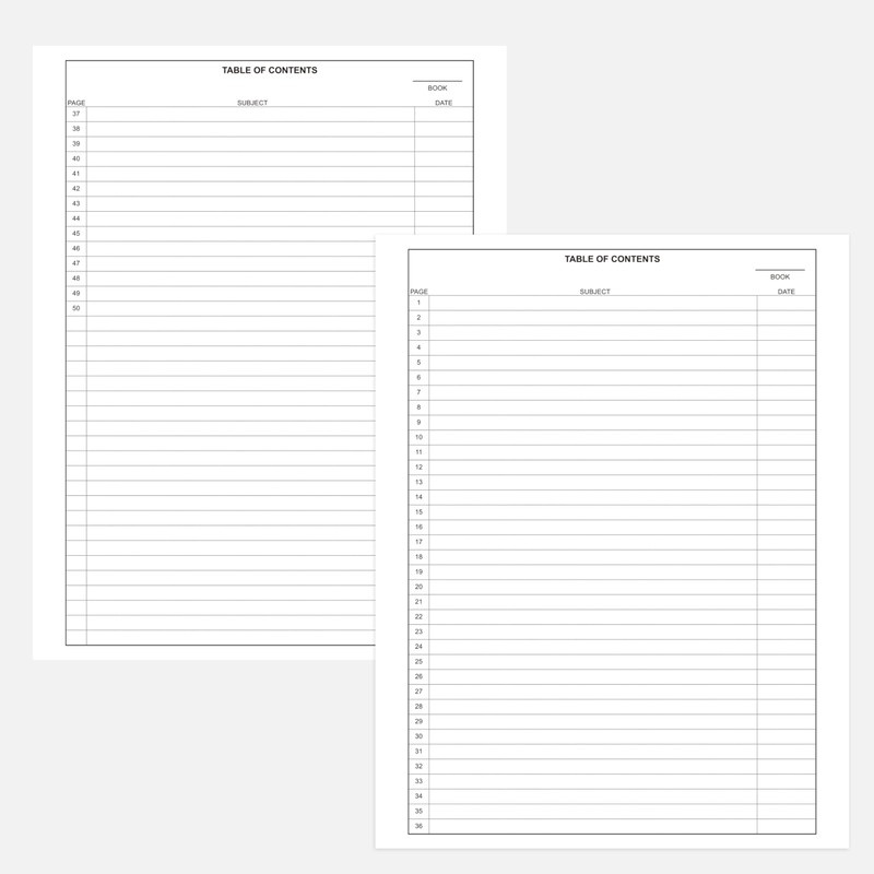 Yeplan Carbonless Lab Notebook - 8.5" x 11" Chemistry Notebook
