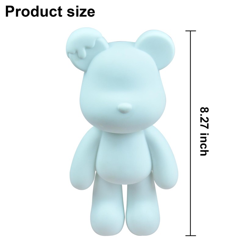 Coniuty Fluid Bear Painting Figurine, DIY Bear Figure for Home