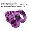 31.8mm Mountain Bike Stem Aluminum Alloy Lightweight DIY Short Handlebar