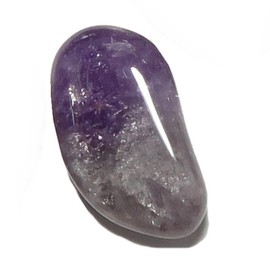 Satin Crystals Amethyst Tumbled Stone Spiritual Purple 0.75-1.0 inch / 1 Gem
