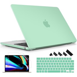 Lepeoac Compatible with MacBook Air 15 inch Case M4 A3241 M3 A3114 M2 A2941 2025 2024 2023 Releaes, Plastic Hard Case with Keyboard Cover for Mac Air 15.3" Fits Touch ID, Matte Green