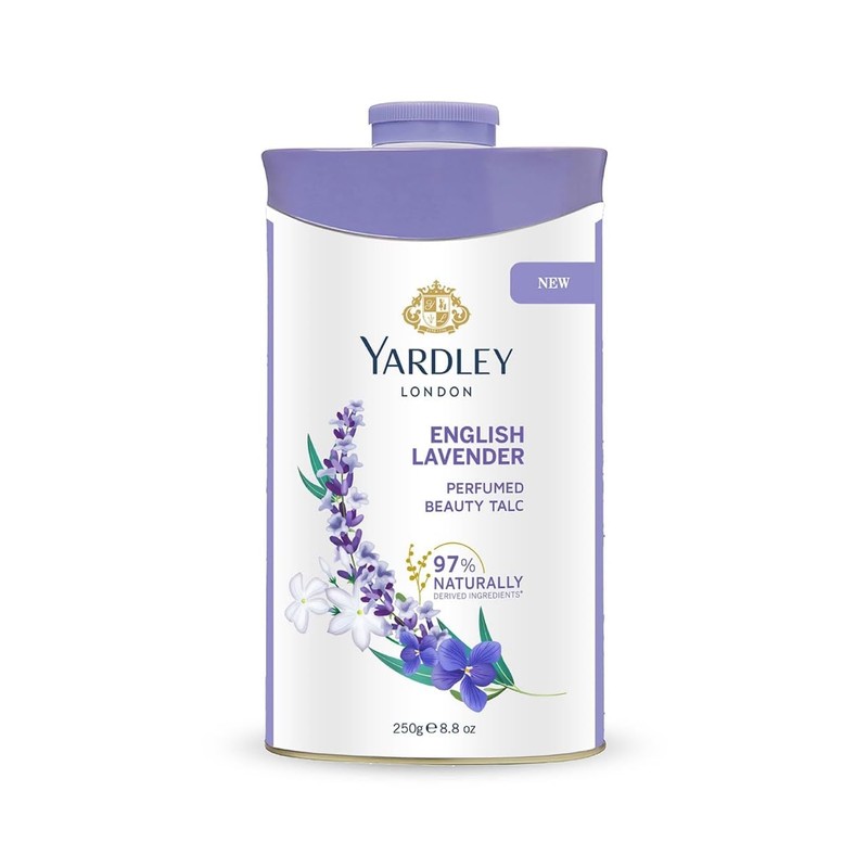 Yardley London Talco perfumado, lavanda inglesa, 250 g