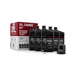 Indian Motorcycle Oil Change Kit for Specific Challenger and Pursuit Models With PowerPlus Engines, Includes 5 Quarts 15W-60 Full Synthetic Motor Oil, 1 Oil Filter, 1 Washer, 1 O-Ring - 2884171