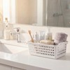 Domensi 12 Pcs Slim Plastic Storage Baskets for Organizing Back