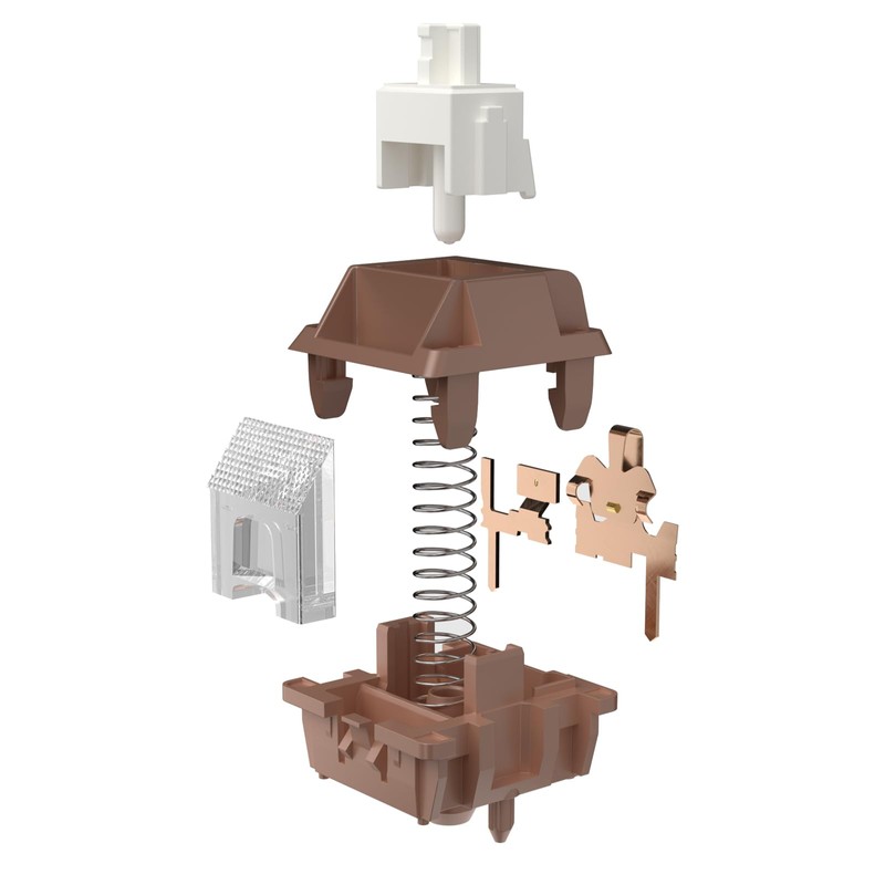 DUROCK Mocha Silk Linear Switches, Full POK Switch 56g Long