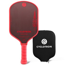 Cyclotron Redwood Pickleball Paddle – USAPA Approved, Kevlar & T700 Carbon Fiber Surface, High Spin, 16mm Core, Thermoformed Design, Elongated Handle for Power & Control