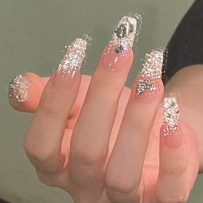 Nail Tip, Long Nail Tip, 24 Pieces, Spring, Summer, Handmade