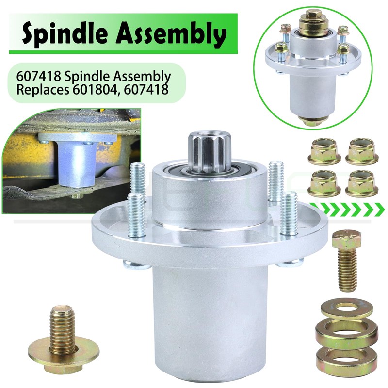 NICHEFLAG 3 Pack 601804 Spindle Assembly with 604704 Pulley 604711
