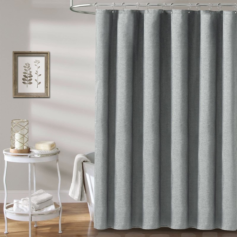 BTTN Extra Wide Shower Curtain - 108x72 Inch Linen Textured