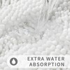 Yimobra White Bathroom Rug Mat, Non Slip Quick Dry Bath