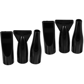 Housoutil Ersatzdüse für Haartrockner, 6 Stück, Konzentrator für Haartrockner für Schönheitssalon, Ersatz für Hunde, Katzen, Haustiere, Schwarz