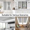 Vatge Sidelight Curtains for Front Door Privacy, 12 Inch Wide